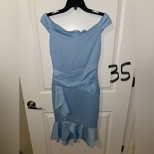 Venus - light blue ruffle dress XS